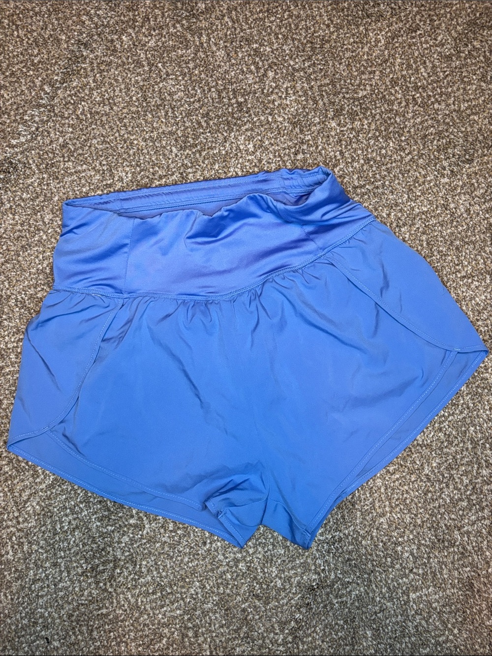 Women’s Love Tree Bright Blue High-Rise Athletic Shorts size M